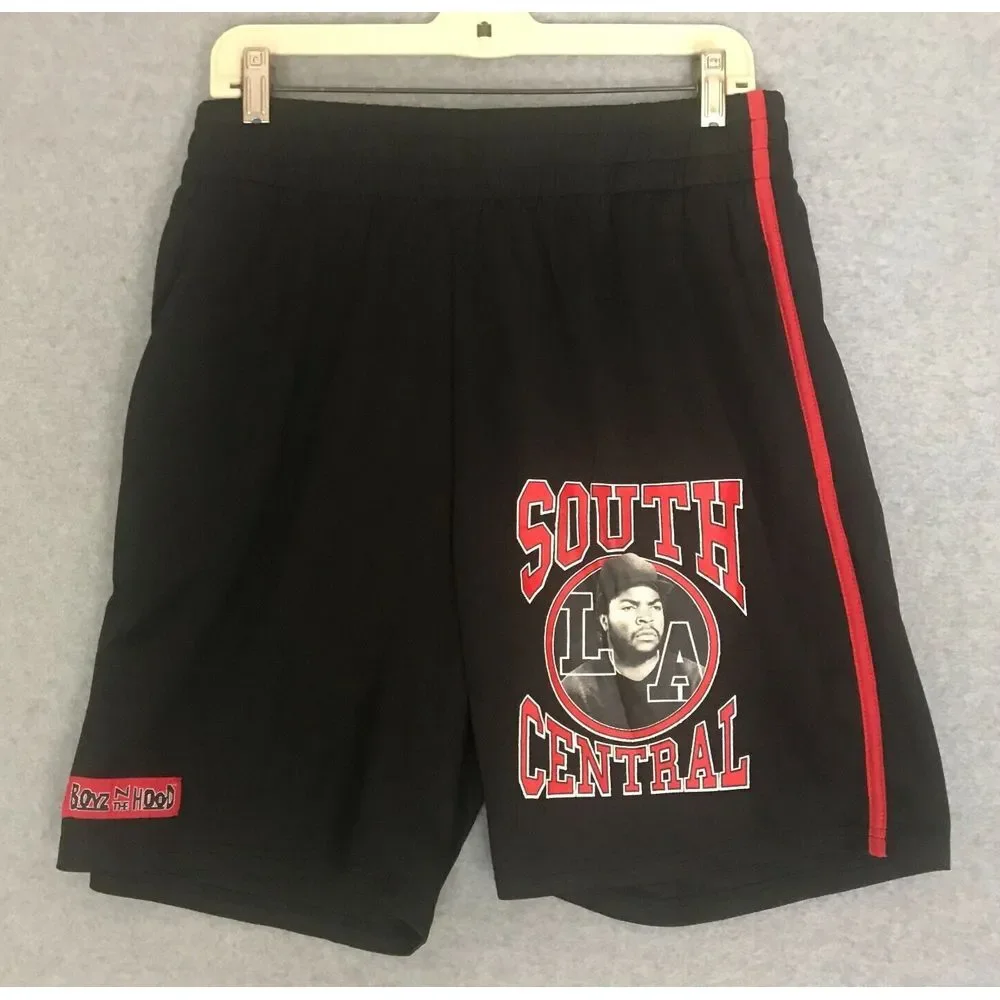 Boyz N the Hood SOUTH CENTRAL LA Ice Cube Board Shorts YOUTH Boys Large Black